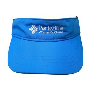 Parkville Women's Clinic Sun Visor Cap Blue One Size Adjustable Core365